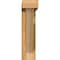 Ekena Millwork Traditional Block Rough Sawn Bracket w/ Offset Brace, Western Red Cedar, 4"W x 16"D x 16"H BKT0402X16X16TRA05RWR - alternate 4